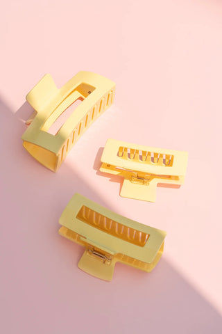 Pince à cheveux - Collection Butter yellow (XLarge)