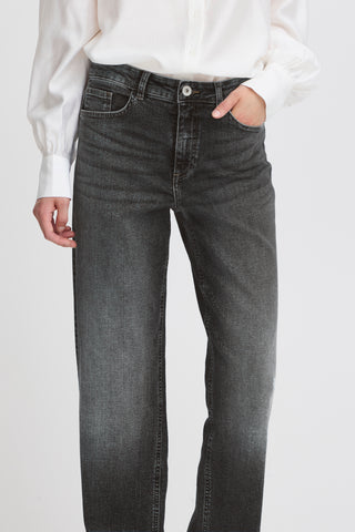 Jeans - Twiggy Straight Long 32 (Washed black)
