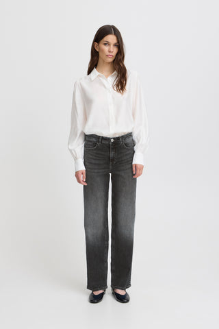 Jeans - Twiggy Straight Long 32 (Washed black)