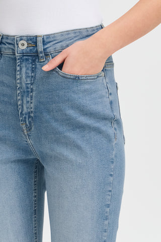 Jeans taille haute - Twiggy flaired 32 (Light blue)