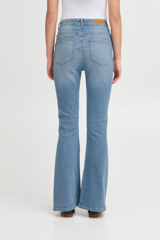 Jeans taille haute - Twiggy flaired 32 (Light blue)
