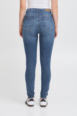 Jeans - Twiggy slim high waist (Medium blue)