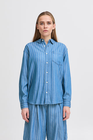 Chemise - Beccos (Blue pinstripe)