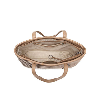 Sadie - Sac Cabas Vegan Recyclé - Latte Plissé