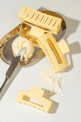 Pince à cheveux - Collection Butter yellow (XLarge)