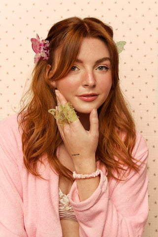 Pince à cheveux - Butterflies Medium (Pink)