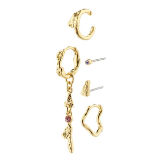 Ensemble boucles d'oreille  5-en-1 - Irene