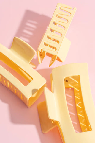 Pince à cheveux - Collection Butter yellow (XLarge)