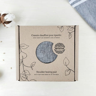 Heating pad for shoulders - Hemp and organic cotton (Sand)