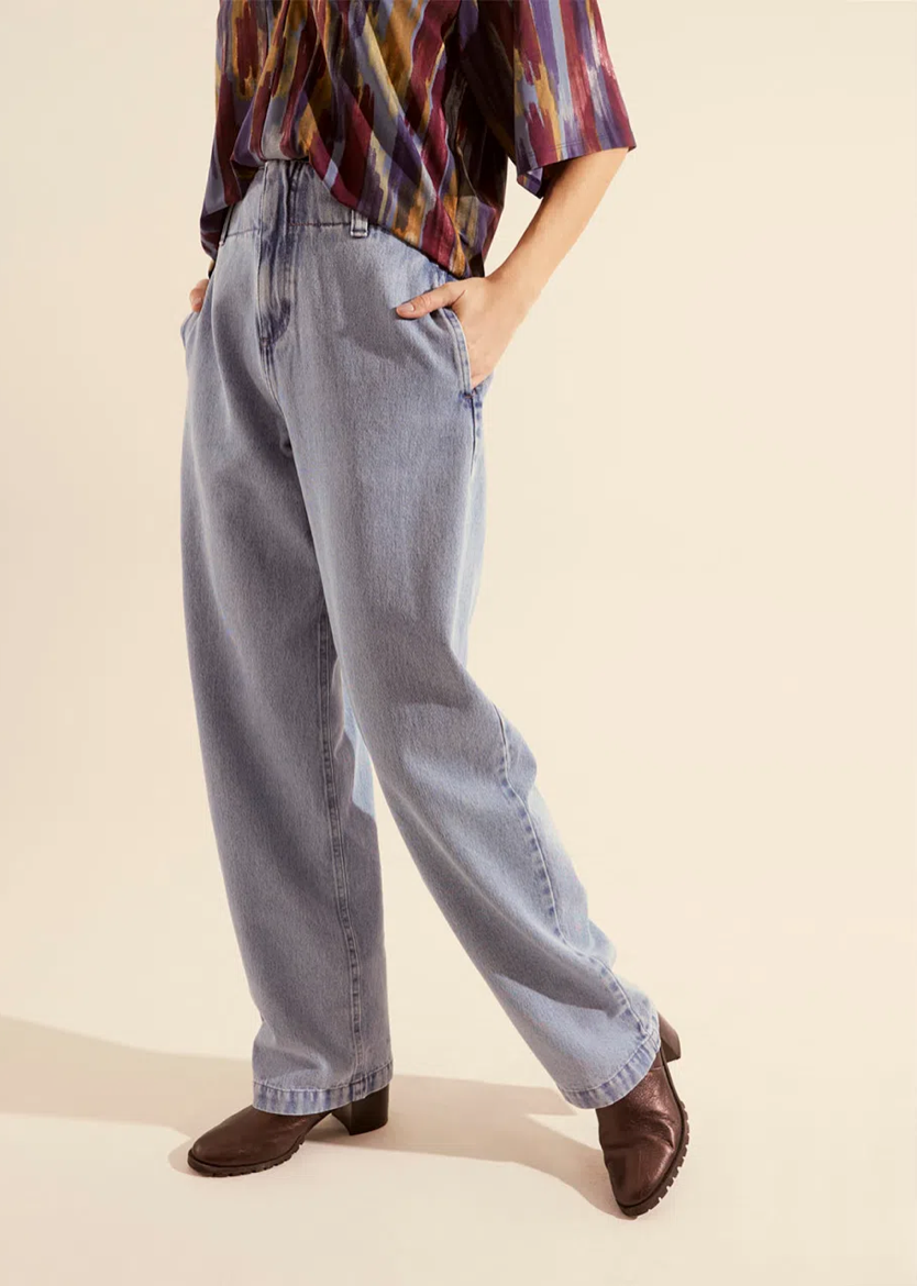 Denim - Wide leg jeans pants (Medium)