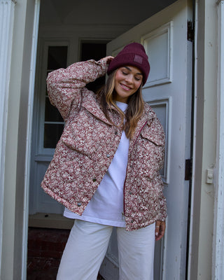 Manteau - Isabella (Bourgogne & crème)