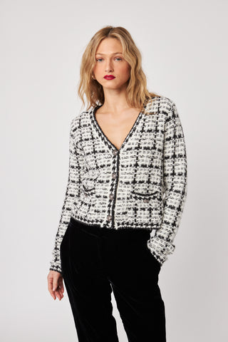 Cardigan - Lonnie (Vanilla tweed)