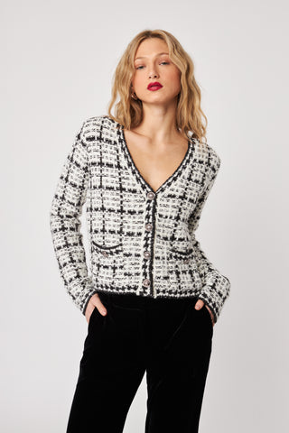 Cardigan - Lonnie (Vanilla tweed)