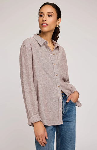 Chemise - Arabella (Merlot stripe)