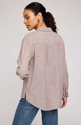 Chemise - Arabella (Merlot stripe)
