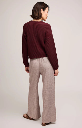 Pantalon - Ellie (Merlot stripe)