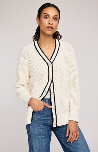 Cardigan - Viola (Cream)