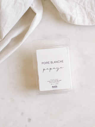 Cubes de cire de Soya pour diffuseur - Poire blanche et Papaye