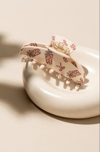 Pince à cheveux - Collection coquette (Iced coffee)