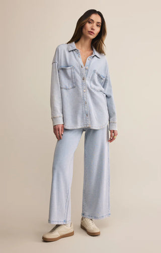 Veste - All day knit (washed indigo)