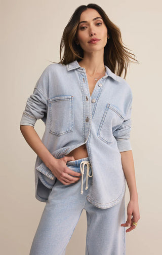 Veste - All day knit (washed indigo)