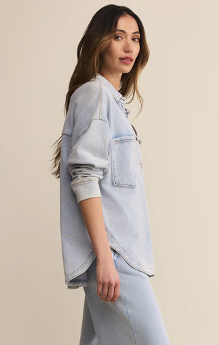 Veste - All day knit (washed indigo)