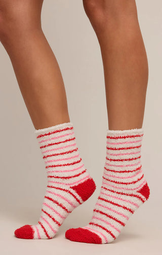Chaussettes (2 paires) - Plush stripe (Vanilla ice)