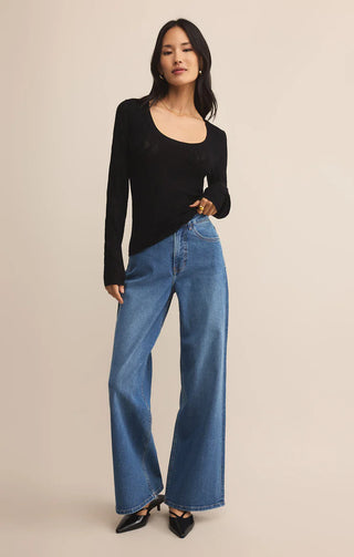 Chandail - Tibi scoop (Black)