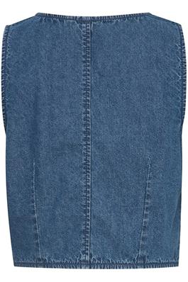 Veste en jeans sans manches - Dallas (Medium blue)