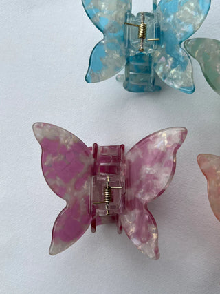 Pince à cheveux - Butterflies Medium (Purple)