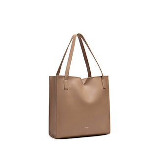 Alicia II - Sac fourre-tout végétalien recyclé - Latte Pebbled