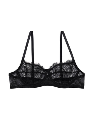 Soutien-gorge non-doublé - Iris (noir)