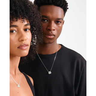 Collier - Presence coin argent (102636001)