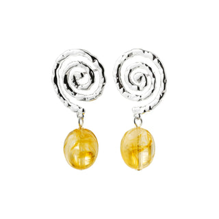 Boucle d'oreille - Still Argent/Jaune (122632913)