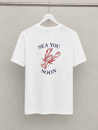 T-shirt graphique homard " sea you soon "