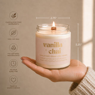 VANILLE CHAI | BOUGIE EN CIRE DE SOJA  8 OZ |