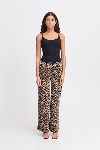 Pantalon - Kate wide long (Leo print)