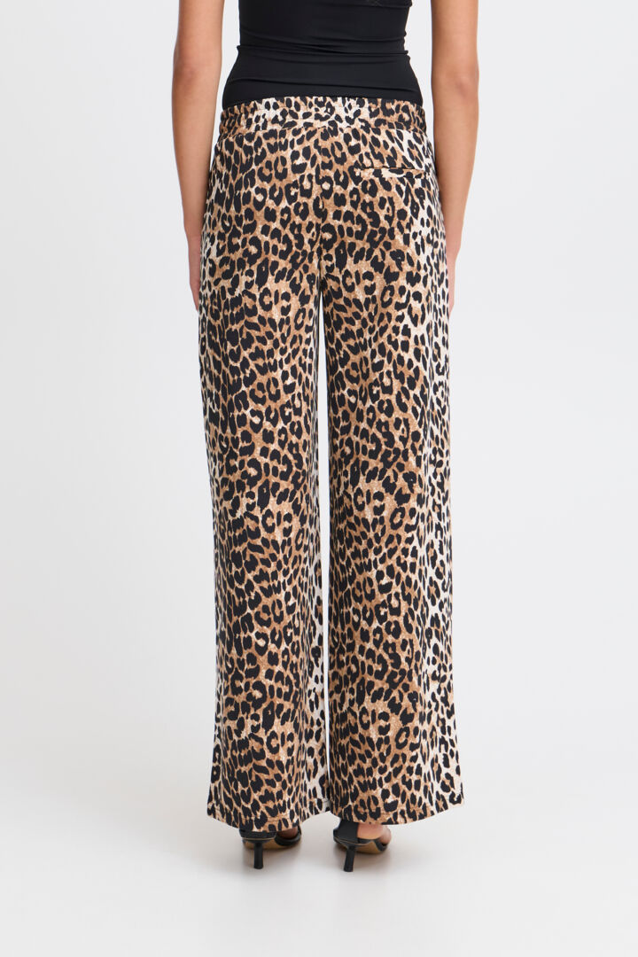 Pantalon - Kate wide long (Leo print)