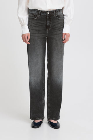 Jeans - Twiggy Straight Long 32 (Washed black)