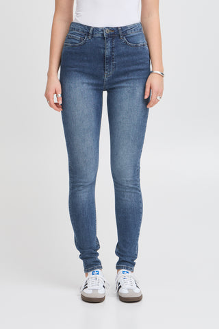 Jeans - Twiggy slim high waist (Medium blue)
