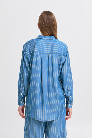Chemise - Beccos (Blue pinstripe)