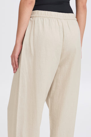 Pantalon Barrel - Linno (Natural Ecru)