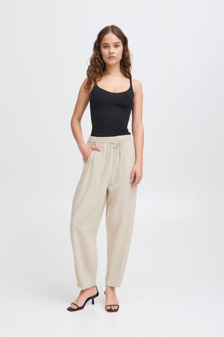 Pantalon Barrel - Linno (Natural Ecru)