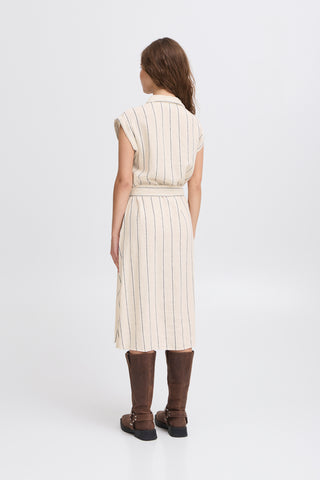 Robe longue - Linno (Natural Ecru stripe)
