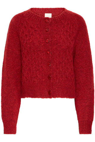 Cardigan - Belablue (Red Dahlia)