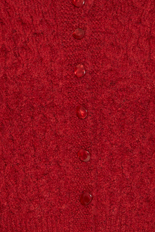 Cardigan - Belablue (Red Dahlia)
