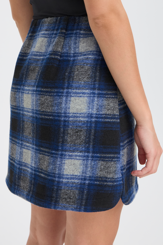 Jupe - Wooly Check (Navy peony)