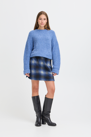 Jupe - Wooly Check (Navy peony)