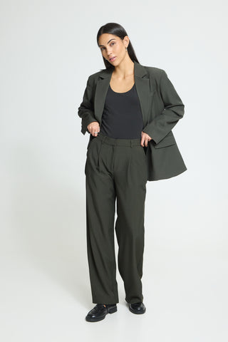 Pantalon - Fava wide (Rosin melange)