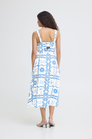Robe - Firisa (Blue Tile Print)